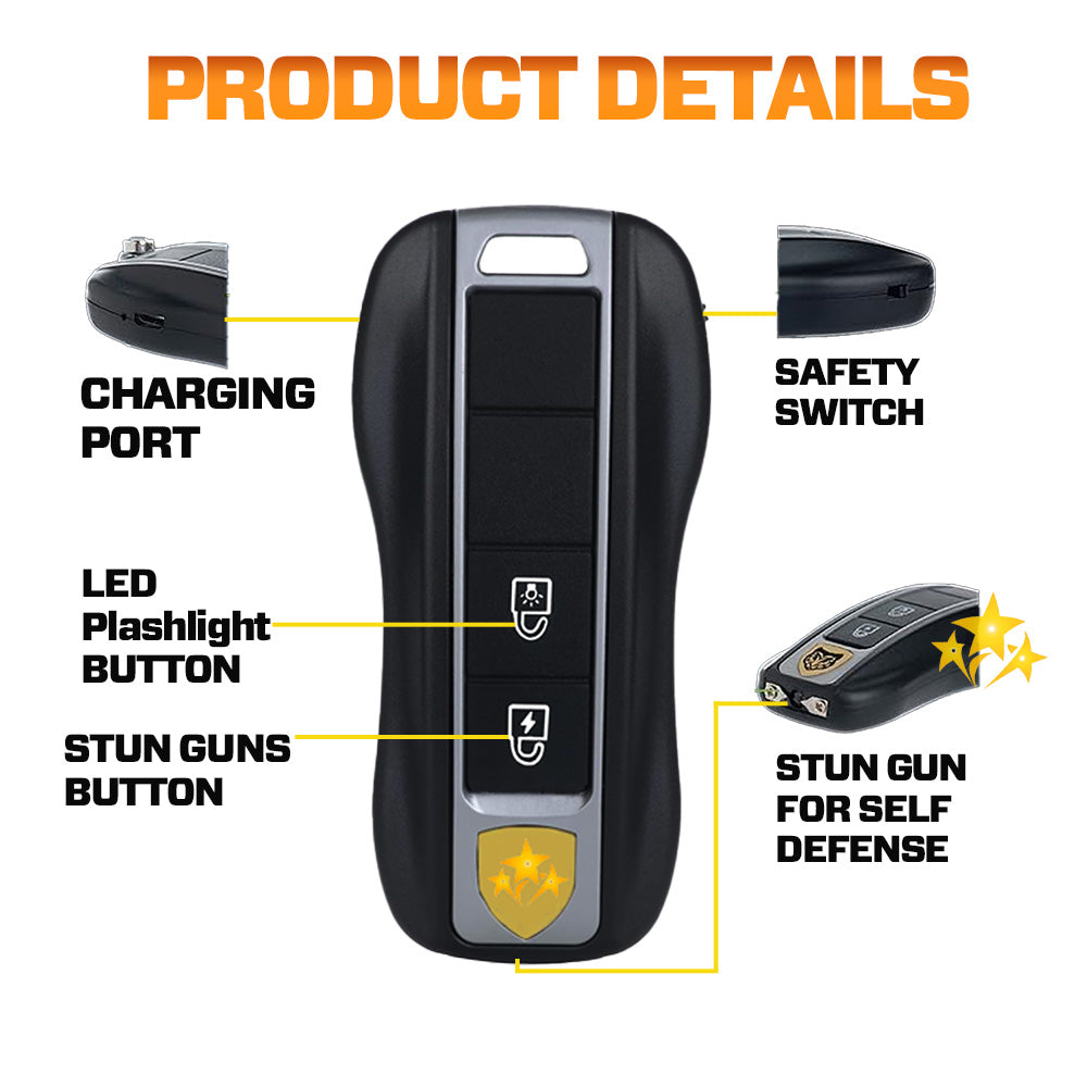 🎃 Halloween Pre-Sale 75% OFF 🛡️ 2025 Limited VORTAC V57 Stun Flashlight Car Key