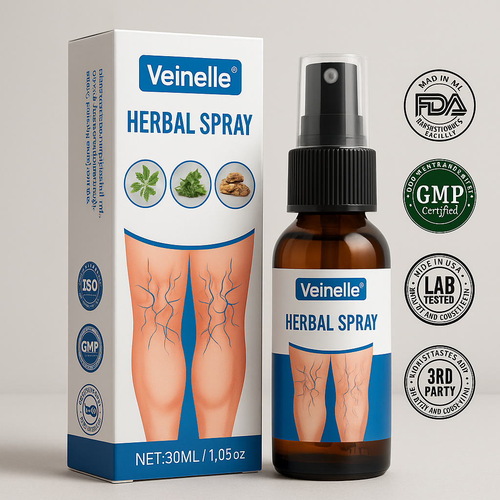 Veinelle® Herbal Spray – Clinically Proven to Visibly Fade Varicose & Spider Veins in Just 7 Days
