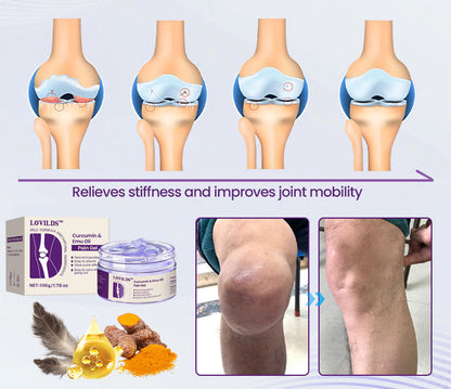 LOVILDS™ Curcumin & Emu Oil Pain Gel – 🏥Backed by US Osteopathic Experts