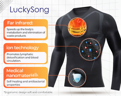 Far-Infrared Tourmaline Magnetic Men's Undershirt