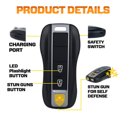 🎃 Halloween Pre-Sale 75% OFF 🛡️ 2025 Limited VORTAC V57 Stun Flashlight Car Key