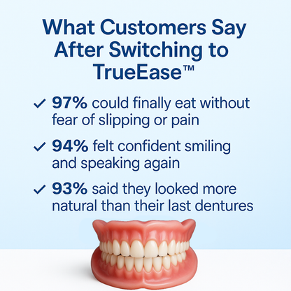 TrueEase™ Custom-Fit Functional Dentures — Perfectly Fitted in Minutes at Home
