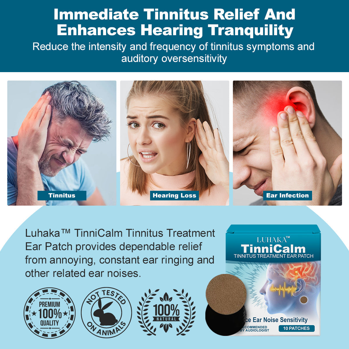 TinniCalm Tinnitus Treatment Ear Patch